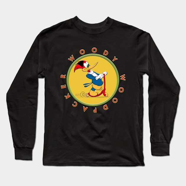 WOODY WOODPECKER CIR Long Sleeve T-Shirt by hackercyberattackactivity